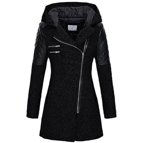 Vintage Lange Winterjacke Damen