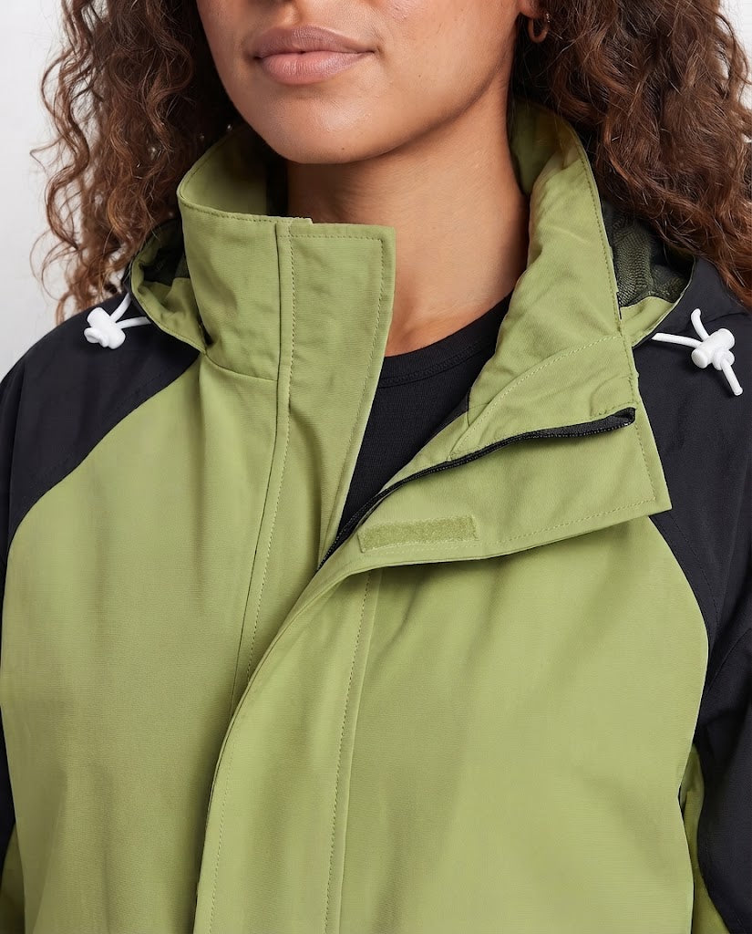 Damen Oversize Utility-Outdoorjacke mit Kapuze, verstellbarem Saum und Mehrfachtaschen Nord Taschen