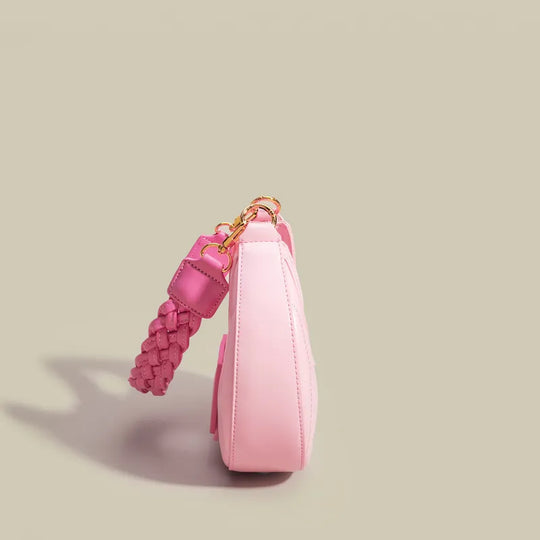 Nord Taschen | Umhängetasche für Damen - Modische Henkeltasche im Halbmond-Design mit verstellbarem Schulterriemen