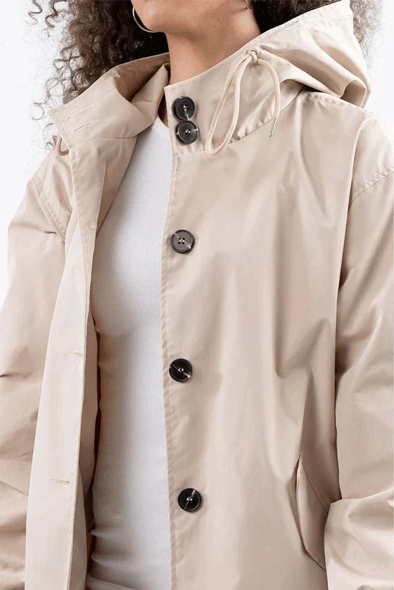 Nord Taschen Damen Windbreaker Mantel mit Kapuze