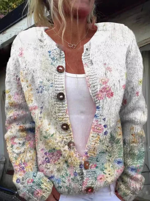 Weste mit Blumenmuster