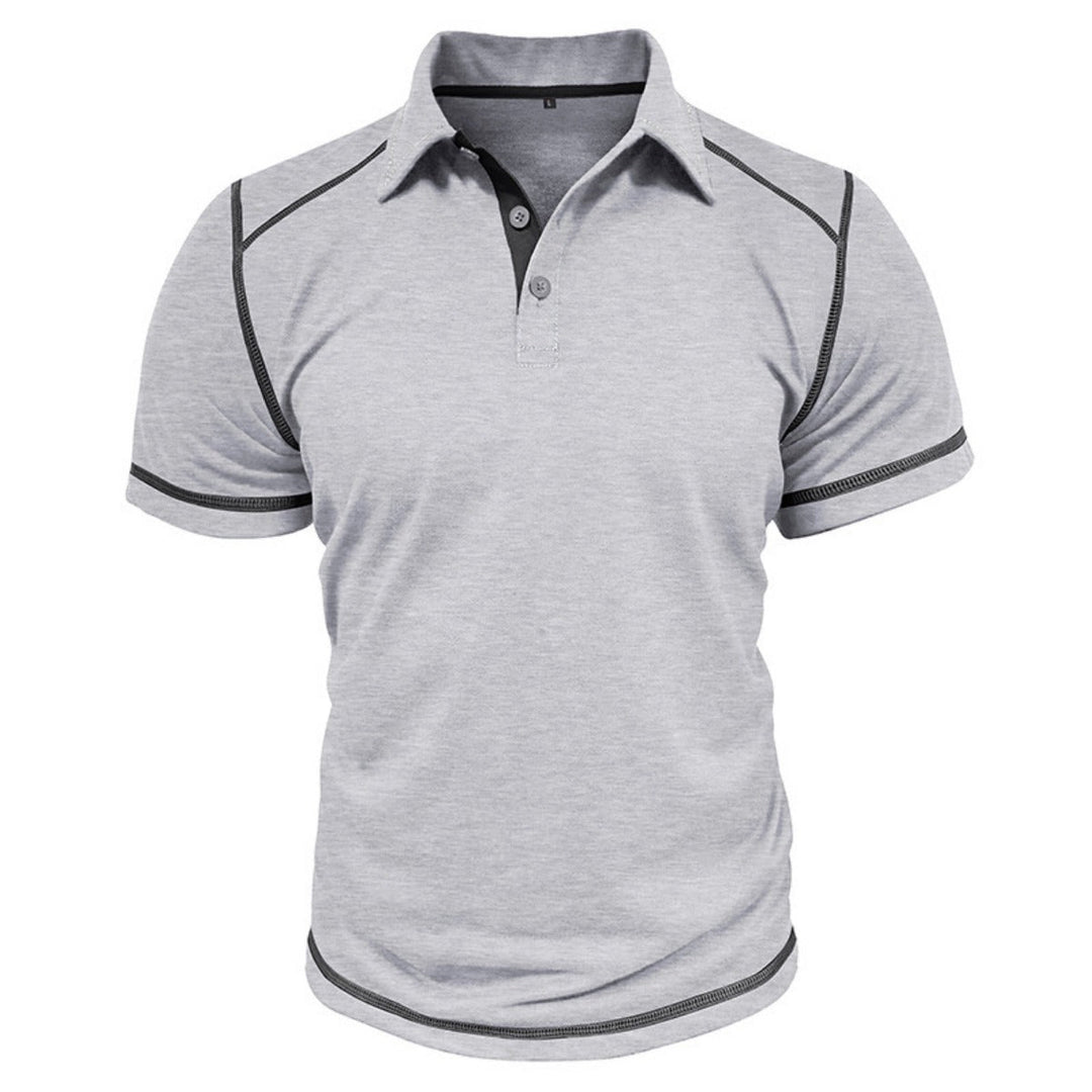 Kurzärmeliges Poloshirt zum Spleißen