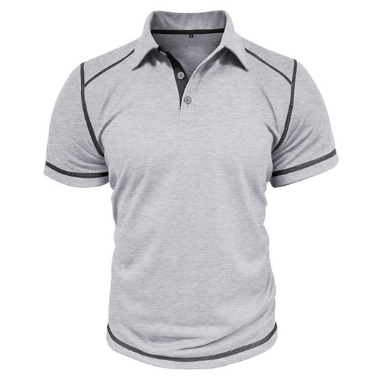Kurzärmeliges Poloshirt zum Spleißen