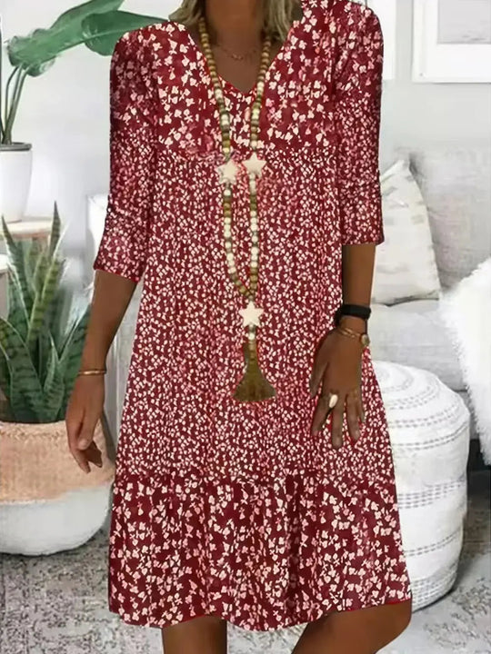 Damen Sommerkleid mit Blumenmuster