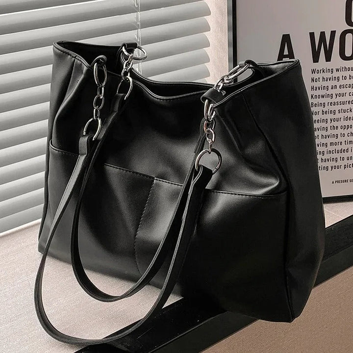 Nord Taschen | Große Vegane Rinderhaut Tote Tasche, Ketten Schultertasche