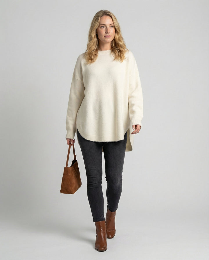 Damen Oversized Herbstpullover