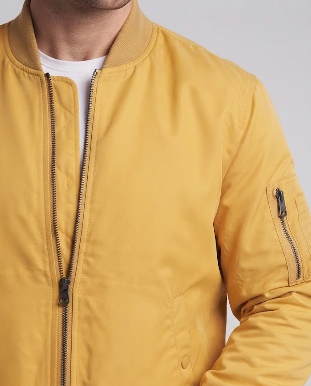 Herren gepolsterte Thermo-Bomberjacke mit Ärmeltasche und elastischen Bündchen Nord Taschen