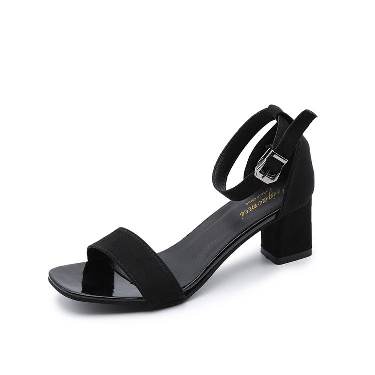 Damen eleganter Riemchen-Sandaletten mit robustem Blockabsatz und verstellbarem Fesselriemen - Vittorelli