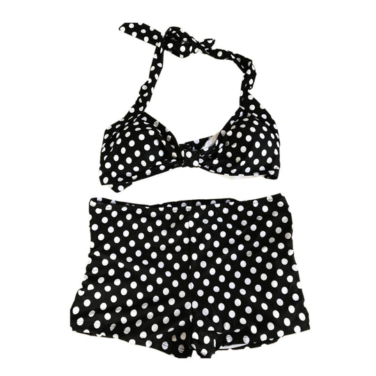 Damen Bikini-Set mit gepolstertem Oberteil und hochgeschnittenem Höschen