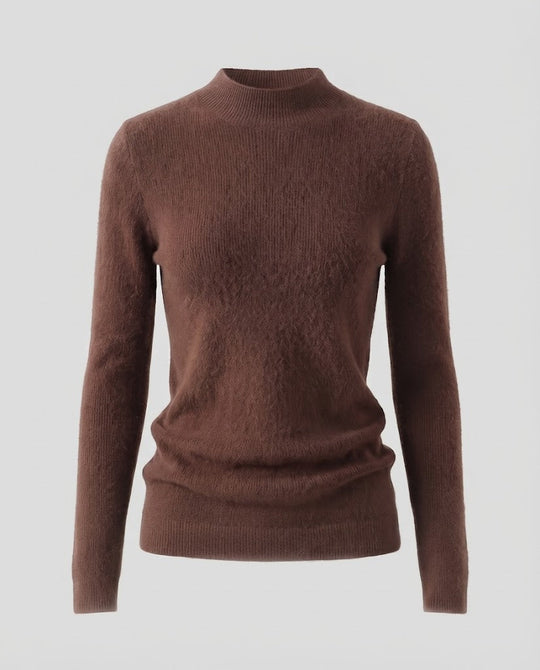 Damen Feiner Kurzrollkragenpullover in Angora‑Optik mit extrafeinem Flauschfinish Nord Taschen