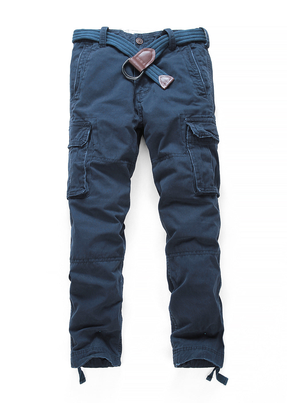 Herren Cargohose mit mehreren Taschen, verstellbaren Beinabschlüssen und Gürtel Nord Taschen