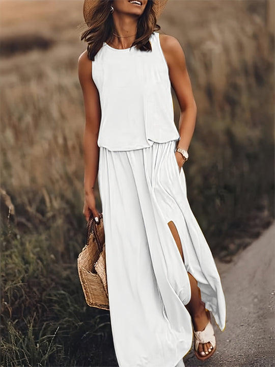 Damen Schwarzes Modal Boho Maxikleid Farben