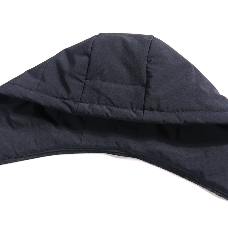 Herren Mittellanger Steppparka mit Kapuze und winddichter Thermoisolierung Nord Taschen