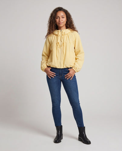 Damen Leichte Kapuzen‑Windjacke mit Tunnelzugtaillen, Reißverschluss und elastischen Bündchen Nord Taschen