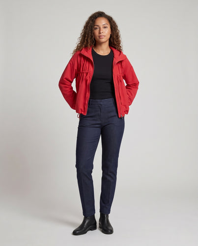 Damen Leichte Kapuzenjacke mit Tunnelzug‑Taillen, verstellbarer Kapuze und elastischen Bündchen Nord Taschen