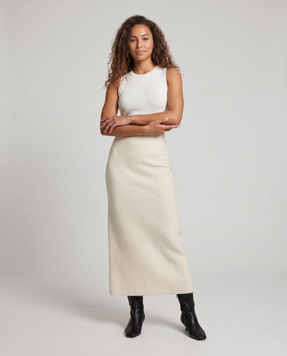 Damen Eleganter A‑Linien Maxirock aus schwerem Wollmix Nord Taschen