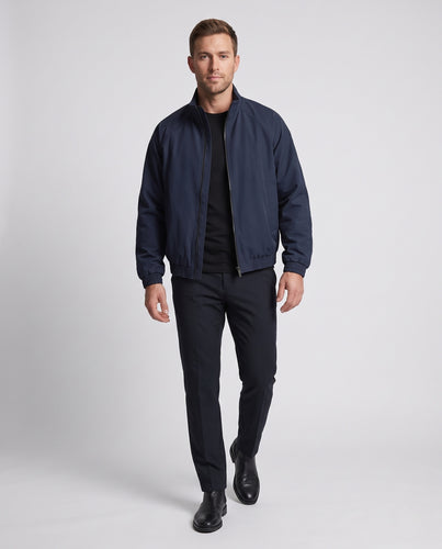 Herren Minimalistische Zip‑Jacke im Bomberstil mit Stehkragen und Raglanärmeln Nord Taschen