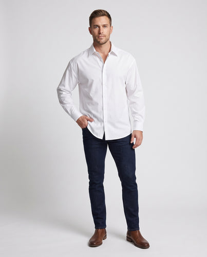 Herren Oversized Hemd mit weitem Kragen und Clean-Minimal-Optik Nord Taschen