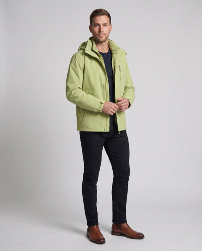 Unisex Wasserabweisende Softshell-Jacke mit Kapuze und Fleece-Innenkragen Nord Taschen