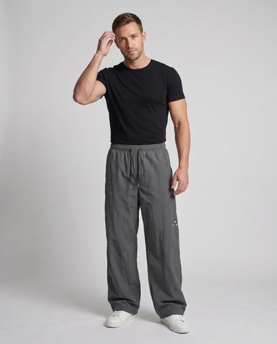Unisex Extraweite Relaxed-Loungehose im Palazzo-Schnitt mit Gummibund und Kordelzug Nord Taschen