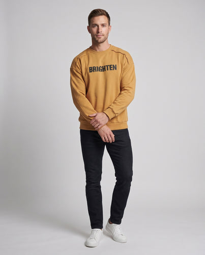 Unisex Locker geschnittenes Rundhals‑Sweatshirt mit distressed Lettering und ausgefransten Schultern Nord Taschen