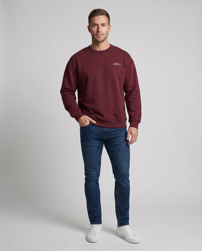 Unisex Locker sitzendes Sweatshirt mit kleinem Signatur-Print Nord Taschen