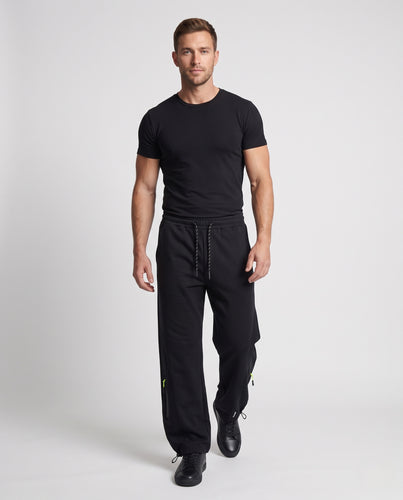 Herren Weite Utility-Hose mit Tunnelzugbund und seitlichem Reißverschlusstasche Nord Taschen
