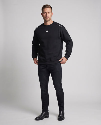 Unisex Oversize-Sweatshirt mit minimalistischer Logo-Stickerei und Raglanärmeln Nord Taschen