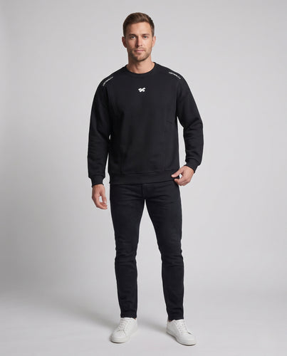 Unisex Oversize‑Sweatshirt mit Raglanärmeln, strukturierter Nahtführung und Logo‑Print Nord Taschen