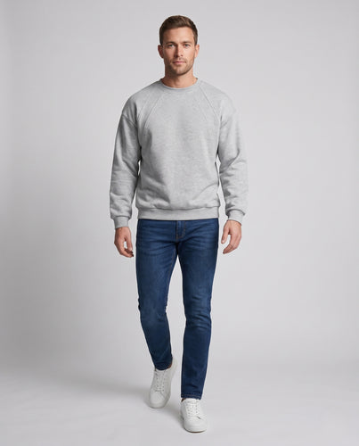 Unisex Oversize-Sweatshirt mit Raglanärmeln und geripptem Saum Nord Taschen