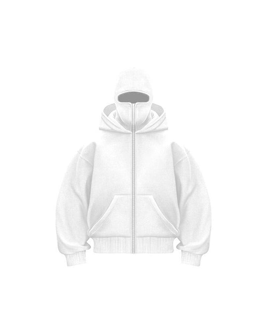 Sweatshirt Mantel mit Doppelkapuze und Reißverschluss - Vittorelli