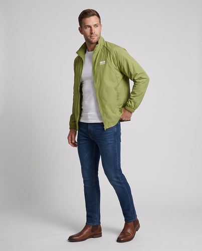 Herren Leichte Windjacke mit Raglanärmeln und Stehkragen Nord Taschen
