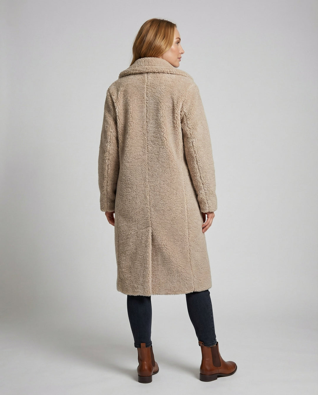 Teddy Kunstfell Mantel Damen