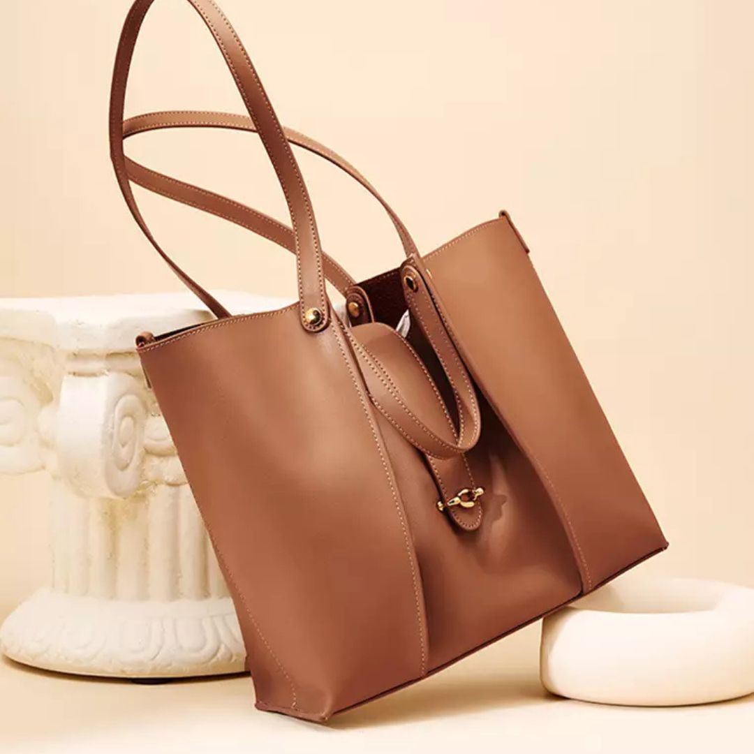 Nord Taschen | Tragetasche für Damen - Hochwertiges Design aus echtem Leder mit geräumigem Innenraum