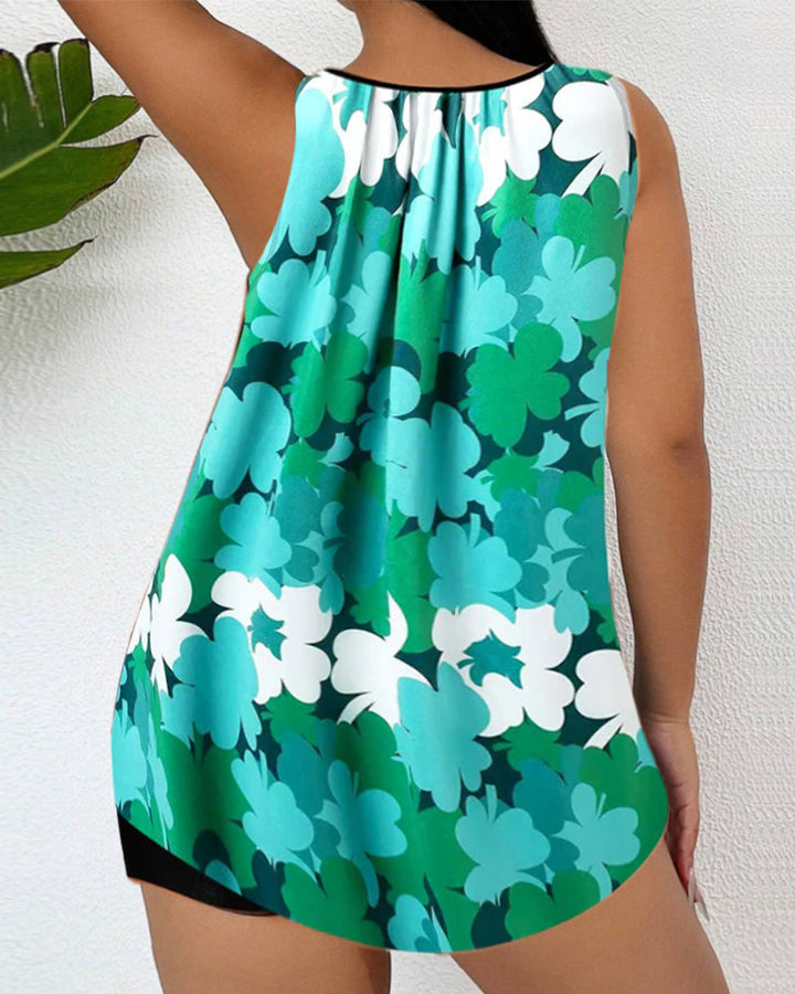 Gedrucktes Zweiteiliges Tankini