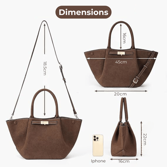 Nord Taschen | Large Suede Shoulder Handbag