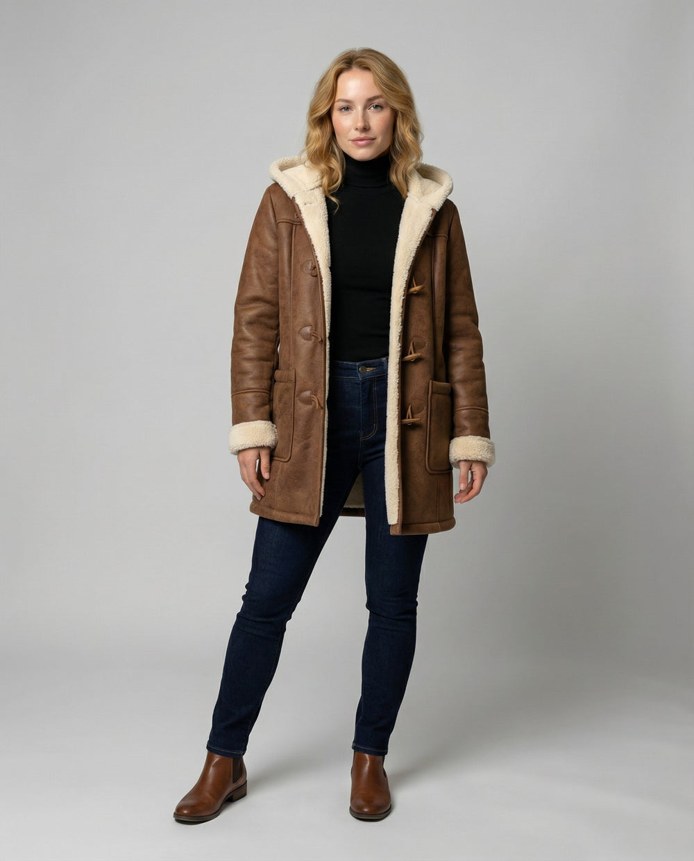 Dicke Kapuzenjacke Damen