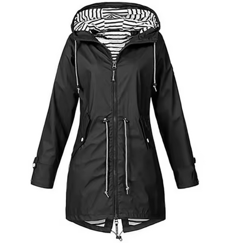 Wasserdichte Jacke mit Kapuze