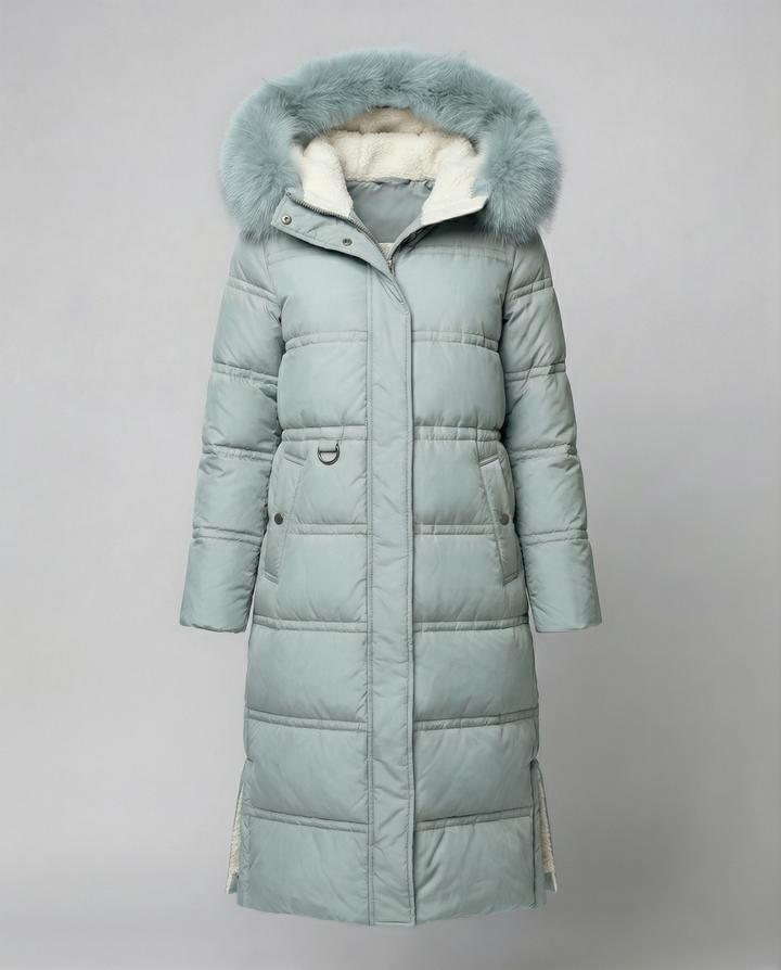 Langer Steppmantel Damen Winter