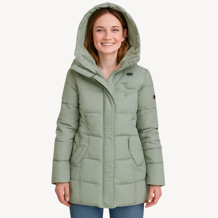 Fleece Gefütterte Pufferjacke für Damen