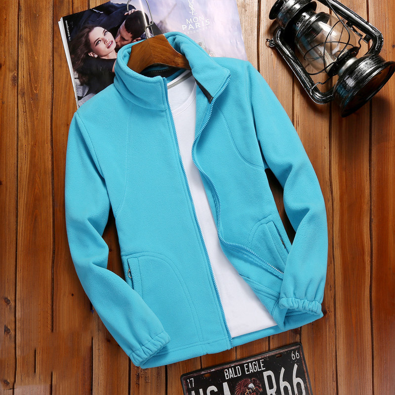 Fleecejacke Damen Reißverschluss-Fleece mit Stehkragen