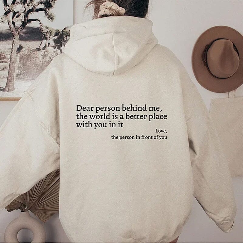 "Dear Person Behind Me" Hoodie Avellé