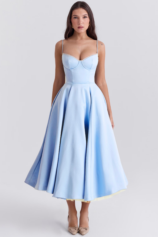 Elegantes Schlankmachendes Kleid für Damen