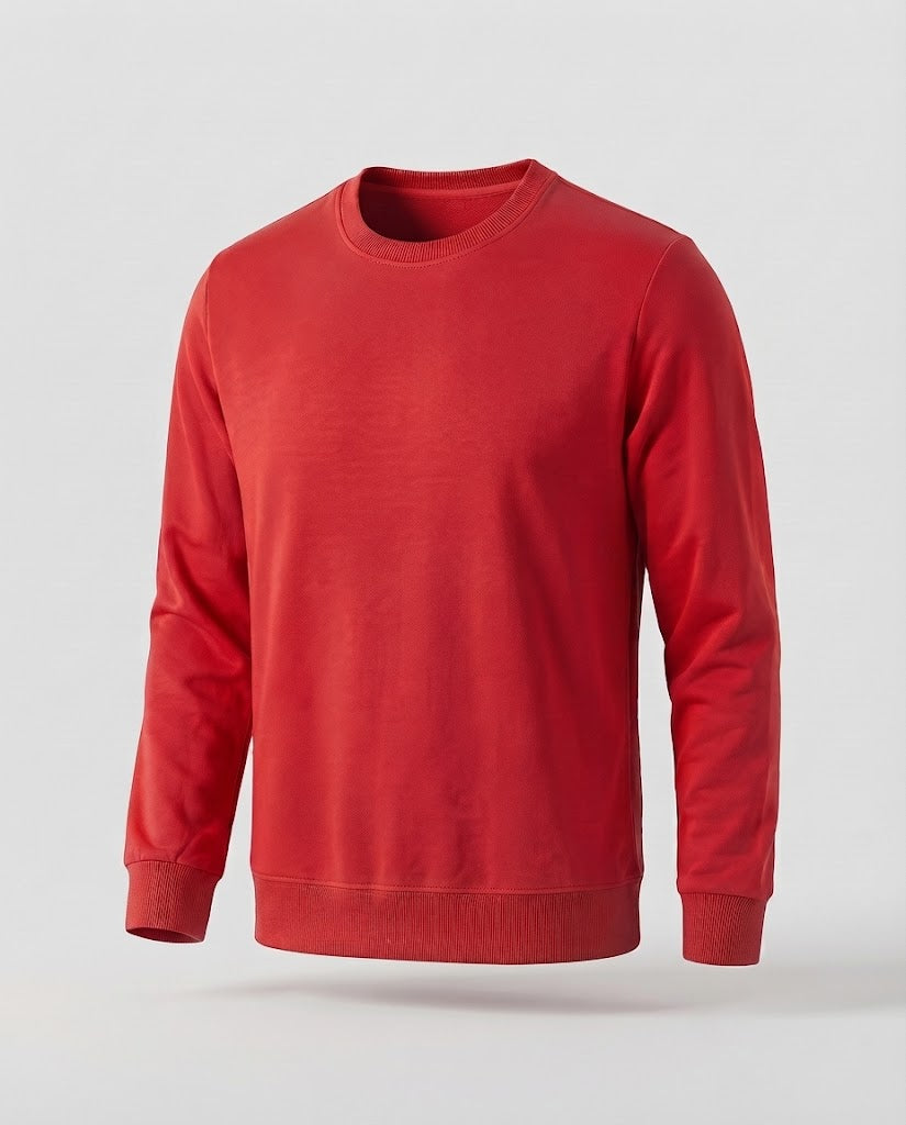 Herren Rundhals‑Sweatshirt aus Baumwollmix in Oversize‑Passform mit gerippten Bündchen Nord Taschen