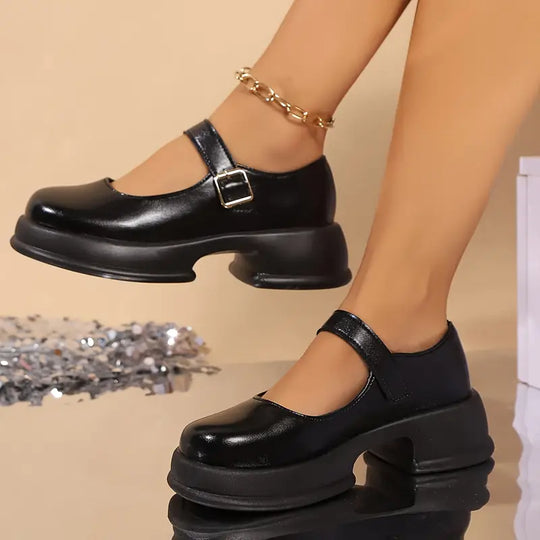 Vintage-Stil Oxford-Schuhe für Damen