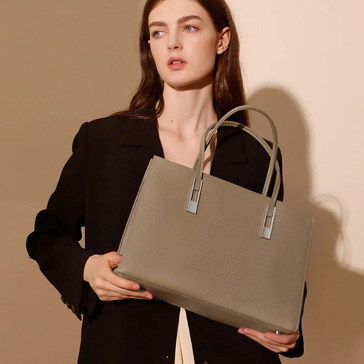 Nord Taschen | Leder-Shopper Tasche für Damen - Geräumiger Begleiter mit eleganter Optik und praktischen Tragegriffen