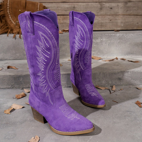 Cowboystiefel Aus Wildleder Bella Nord Taschen