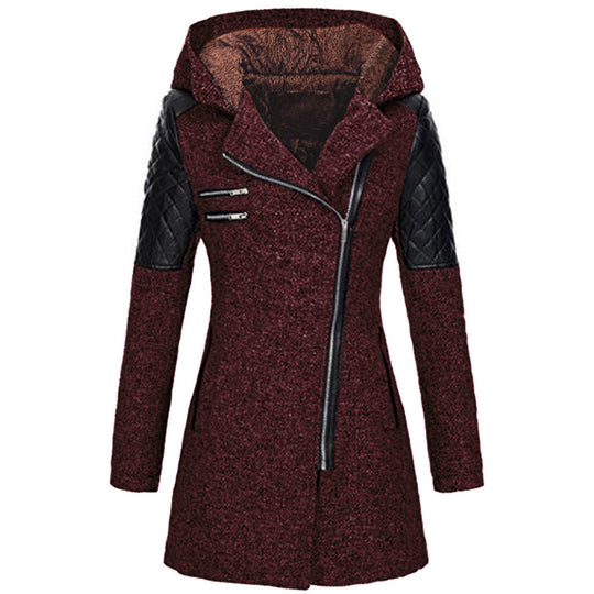 Vintage Lange Winterjacke Damen