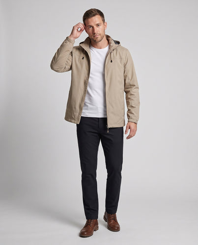 Herren Leichte Kapuzen-Outdoorjacke mit windabweisender Webqualität und verstellbarer Kapuze Nord Taschen