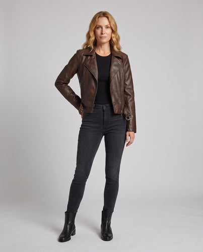 Damen Boxy-Kurzjacke mit geradem Saum und Rundhalsausschnitt Nord Taschen